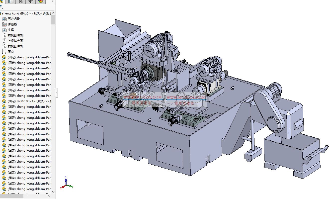 声控产品加工机床3D模型下载 | 麦克风/音响腔体专用CNC设备 SolidWorks图纸 3D模型下载 - MOULDL模型库