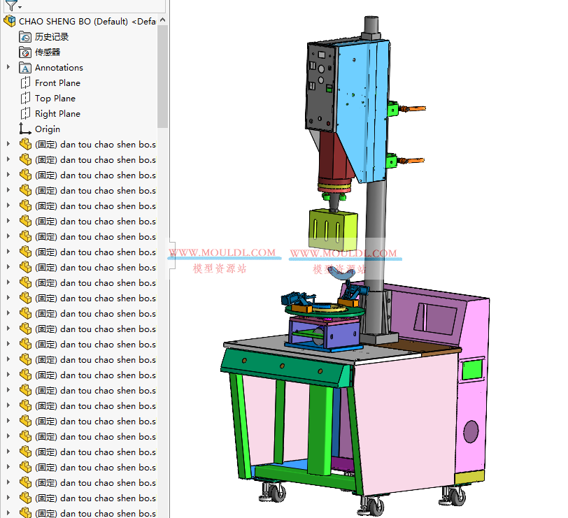 车轮封装及超声波焊机3D模型, TPMS传感器自动封装焊接设备 CAD图纸下载（含气密检测+ESD） 3D模型下载 - MOULDL模型库